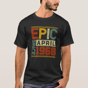 1968年4月以来の叙事詩ヴィンテージ男性54誕生 Tシャツ