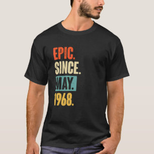 1968年5月以来の叙事詩54歳54誕生日 Tシャツ