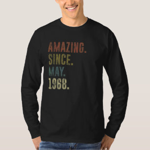 1968年5月以来54誕生日ヴィンテージ驚き Tシャツ