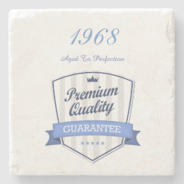 1968年50年賞生まれ贈り物の彼または彼女のカスタム ストーンコースター