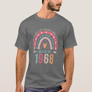 1968年54歳レインボー54誕生日Gifで作られた Tシャツ