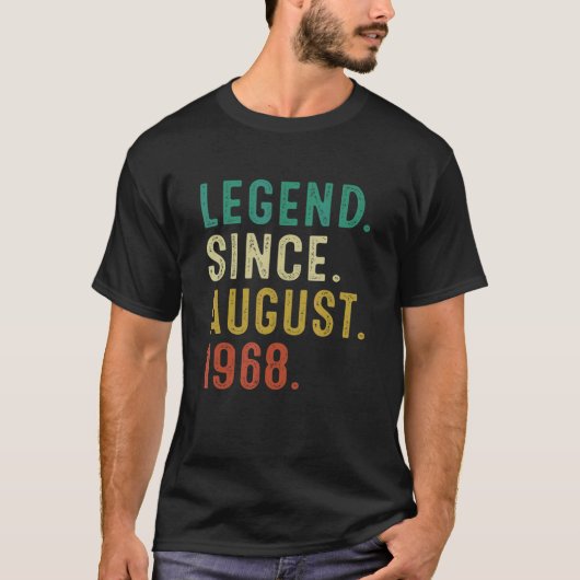 1968年54歳威厳がある誕生以来54歳 Tシャツ (正面)
