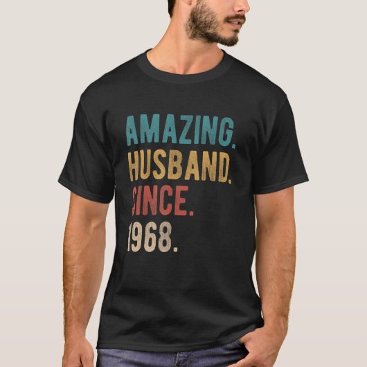 1968年54thアニヴェルサー以結婚来の驚くべき夫 tシャツ (正面)