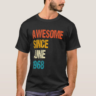 1968年6月から素晴らしい 54歳の誕生日 54歳 Tシャツ