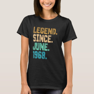1968年6月以来54歳の伝説54誕生日V Tシャツ