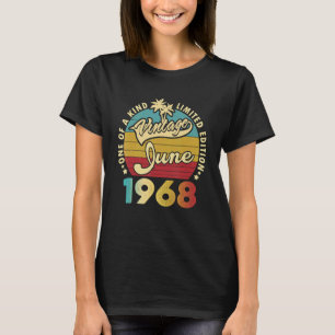 1968年6月54日素晴らしから54歳の誕生日 Tシャツ