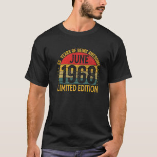 1968年6月55日55年のギフト素晴らしあり Tシャツ