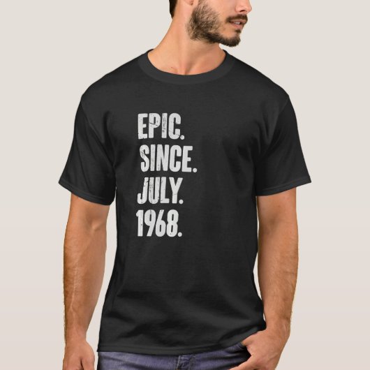 1968年7月以来54歳54誕生日叙事詩 Tシャツ (正面)