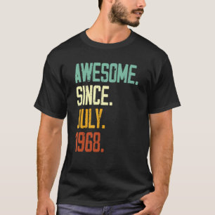 1968年7月以素晴らし降54歳誕生日 Tシャツ