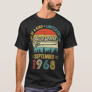 1968年9月ヴィンテージ55歳レトロ55th Bir Tシャツ