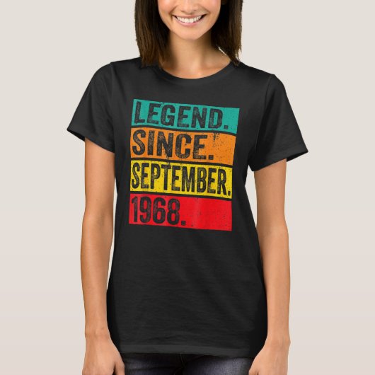 1968年9月以来54歳の伝説54th Bir Tシャツ (正面)
