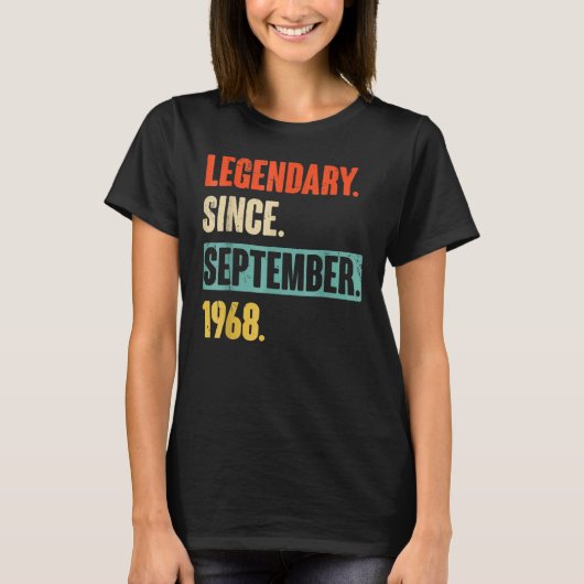 1968年9月以来54歳の伝説54th Bir Tシャツ (正面)