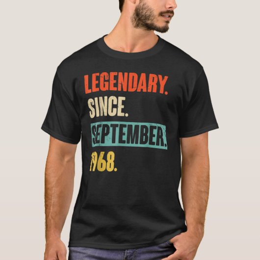1968年9月以来54歳の伝説54th Bir Tシャツ (正面)