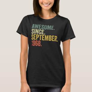 1968年9月以素晴らし降54誕生日54年 Tシャツ