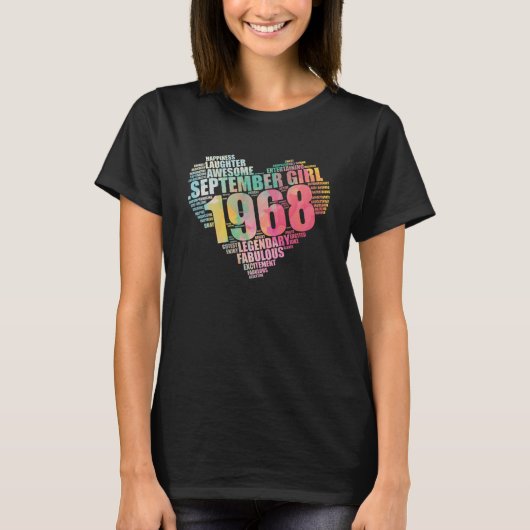 1968年9月伝説の女の子&素晴らし B Tシャツ (正面)