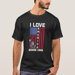 1968年U以来の誕生日54番目の女性I愛アメリカ Tシャツ