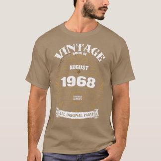 1968生まれ威厳がある年の誕生日 Tシャツ