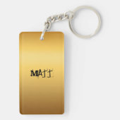 1968生まれ年のサルの〔占星術の〕十二宮図モノグラムキーチェーン キーホルダー (裏面)