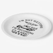 1968生まれ年のヴィンテージ生誕生月贈り物 ペーパープレート (アングル)