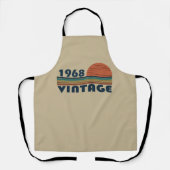1968生まれ年のヴィンテージ誕生日 エプロン (正面)