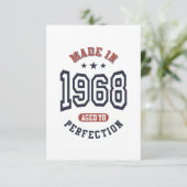 1968生まれ年誕生日 出欠カード (スタンド正面)