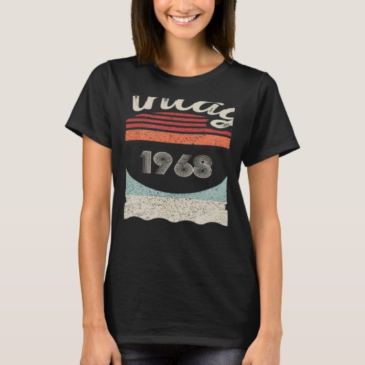 1968生まれ年54誕生日54歳1のヴィンテージ Tシャツ (正面)