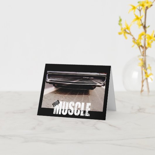 1968筋肉Notecard カード (黄色い花)