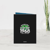 1968素晴らし年閏年日以後2月29誕生日 カード (裏面)