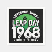 1968素晴らし年閏年日以後2月29誕生日 スタンダードカクテルナプキン (正面)