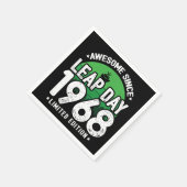 1968素晴らし年閏年日以後2月29誕生日 スタンダードカクテルナプキン (角)