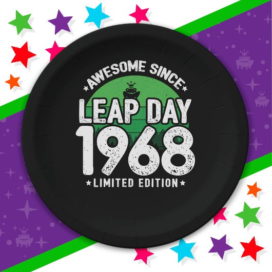 1968素晴らし年閏年日以後2月29誕生日 ペーパープレート
