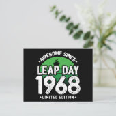 1968素晴らし年閏年日以後2月29誕生日 ポストカード (スタンド正面)