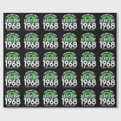 1968素晴らし年閏年日以後2月29誕生日 ラッピングペーパー (フラット)