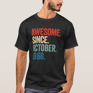 1968素晴らし年10月以来54誕生日54年 Tシャツ