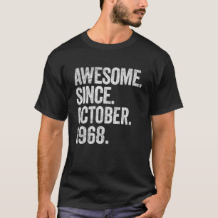 1968素晴らし年10月以来54誕生日54年 Tシャツ