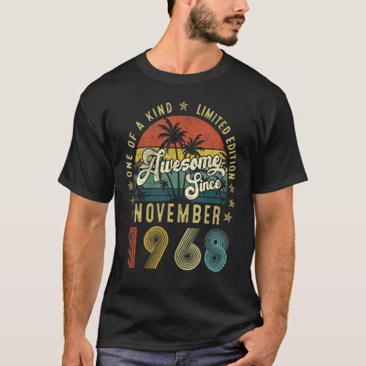 1968素晴らし年11月以来54歳バール Tシャツ (正面)
