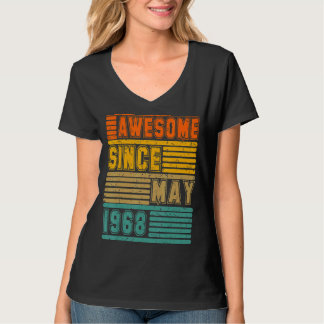 1968素晴らし年5月ヴィンテージ第54期男女 Tシャツ