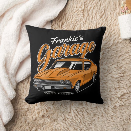 1968 パーソナライズされた 396クラシックマッスルカーガレージ クッション (ブランケット)