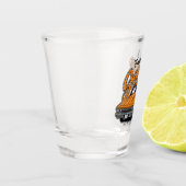 1968 パーソナライズされた 396クラシックマッスルカーガレージ ショットグラス (左)