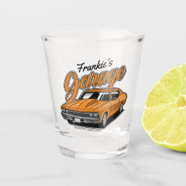 1968 パーソナライズされた 396クラシックマッスルカーガレージ ショットグラス