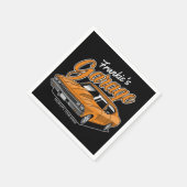 1968 パーソナライズされた 396クラシックマッスルカーガレージ スタンダードカクテルナプキン (角)