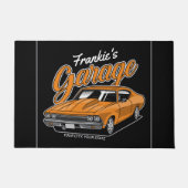 1968 パーソナライズされた 396クラシックマッスルカーガレージ ドアマット (正面)