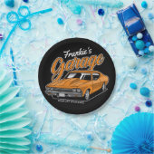 1968 パーソナライズされた 396クラシックマッスルカーガレージ ペーパープレート (パーティー)