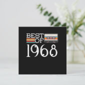 1968 ヴィンテージ 52歳 誕生日記念ギフト 招待状 (スタンド正面)