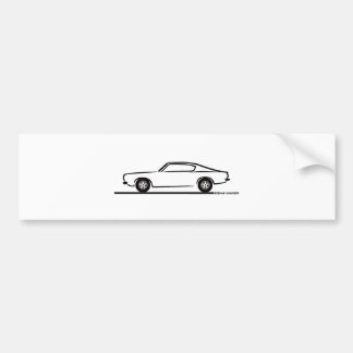 1968 1969プリマス・バラクーダ バンパーステッカー