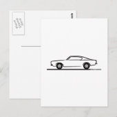 1968 1969プリマス・バラクーダ ポストカード (正面/裏面)