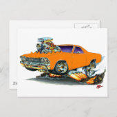 1968-69エルカミノオレンジトラック ポストカード (正面/裏面)