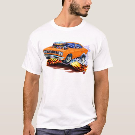 1968-69年のロードランナーのオレンジ車 Tシャツ (正面)