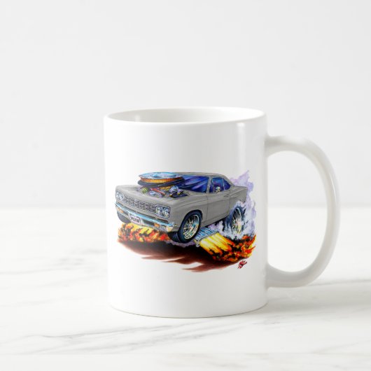 1968-69年のロードランナーの灰色車 コーヒーマグカップ (右)