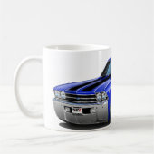 1968-69年のChevelleの青黒い車 コーヒーマグカップ (左)